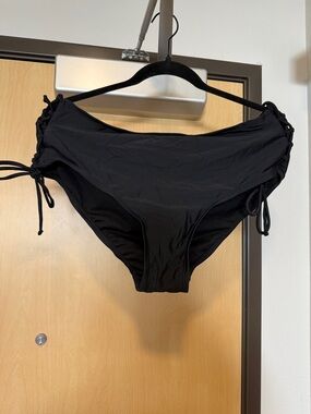 Xhilaration Black Side-Tie Bikini Bottoms